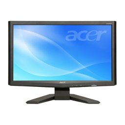 Acer X233H Monitor Manuel utilisateur | Fixfr