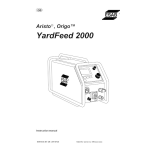 ESAB Aristo YardFeed 200 Manuel utilisateur