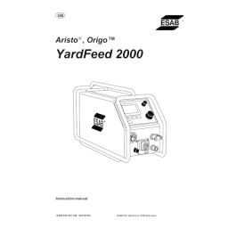 ESAB Aristo YardFeed 200 Manuel utilisateur | Fixfr