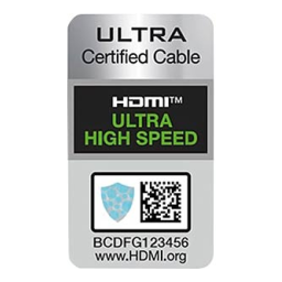 DeLOCK 83994 Ultra High Speed HDMI Cable 48 Gbps 8K 60 Hz grey 0.5 m certified Fiche technique | Fixfr