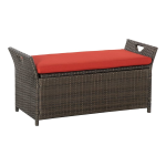 Outsunny 865-008RD 27 Gallon Patio Wicker Storage Bench Mode d'emploi