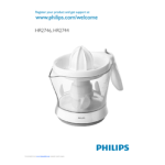 Philips HR2744/80 Presse-agrumes Manuel utilisateur