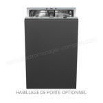 Smeg STA4525IN Lave vaisselle tout int&eacute;grable Product fiche