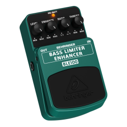 Behringer BLE100 Manuel utilisateur | Fixfr