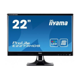 iiyama PROLITE E2273HDS Manuel utilisateur | Fixfr