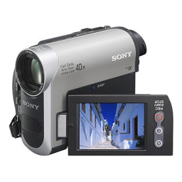 Sony DCR HC38E Mode d'emploi | Fixfr