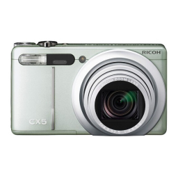 Ricoh CX5 Mode d'emploi | Fixfr