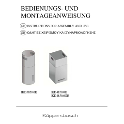 Küppersbusch IKD 3850.0 E Dunstabzugshaube Manuel du propriétaire | Fixfr