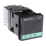 gefran 600 PID Controller, 1/16 DIN Fiche technique