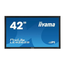 iiyama PROLITE LE4262S Manuel utilisateur | Fixfr