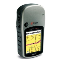 Garmin Etrex Vista HCX : Manuel d'Utilisation + IA Chat | Fixfr