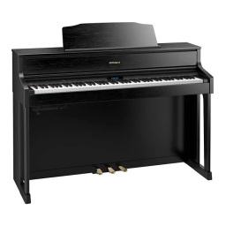 Roland HP603 Digital Piano Manuel du propriétaire | Fixfr