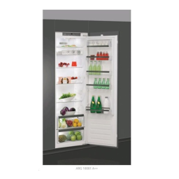Whirlpool ARG 180801 Refrigerator Manuel utilisateur | Fixfr