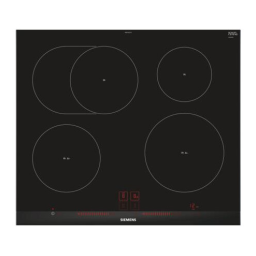 Siemens EH...LF... Table de cuisson: Manuel d'utilisation | AI Chat & PDF Access | Fixfr