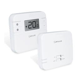 Salus RT310RF Thermostat d’ambiance numérique sans fil Manuel utilisateur | Fixfr