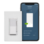 Leviton DW4SF-1BW Decora Smart Wi-Fi Fan Speed Controller Guide d'installation