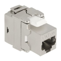 DeLOCK 87036 Keystone Module RJ45 jack to LSA Cat.6A 180° toolfree metal Fiche technique | Fixfr