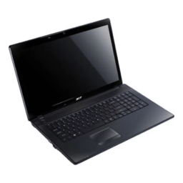 Acer Aspire 7250G Notebook Guide de démarrage rapide | Fixfr