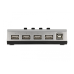 DeLOCK 87762 Switch USB 2.0 Fiche technique