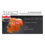 BALTUR BT 100 DSPG 50Hz Burner Manuel utilisateur