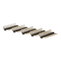 DeLOCK 66695 Pin header 10 pin, pitch 2.54 mm, 1-row, angled, 5 pieces Fiche technique | Fixfr