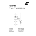 ESAB FW1000 / FW1000L / FWR1000 Manuel utilisateur