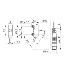 Baumer O200.ER-PV1Z.72CV/H006 Through beam sensor Fiche technique