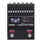 Boss EQ-200 Graphic Equalizer Manuel utilisateur