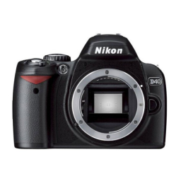 Nikon D40 Manuel utilisateur | Fixfr