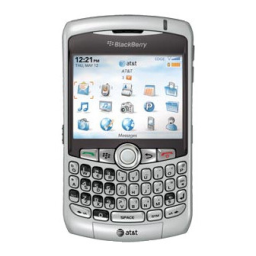 Blackberry CURVE 8300 Manuel utilisateur | Fixfr