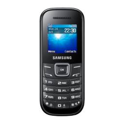 Samsung GT-E1200R: Mode d'emploi + Chat IA | Fixfr