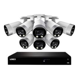 Lorex HDIP844AW 2K Home Security System featuring Color Night Vision and Listen-In Audio Guide de démarrage rapide | Fixfr