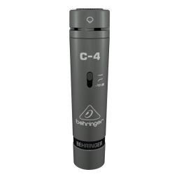 Behringer C-4 Manuel utilisateur | Fixfr