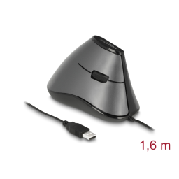 DeLOCK 12527 Ergonomic optical 5-button USB mouse Fiche technique | Fixfr