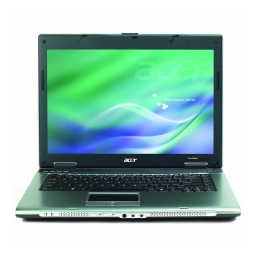 Acer TravelMate 3260 Notebook Manuel utilisateur | Fixfr