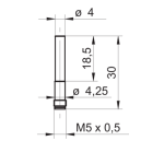 Baumer IWRM 04U9701/S05 Inductive distance sensor Fiche technique