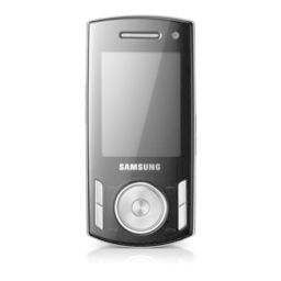 Samsung SGH-F400 Mode d'emploi | Fixfr
