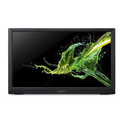Acer PM161Q Monitor Guide de démarrage rapide | Fixfr