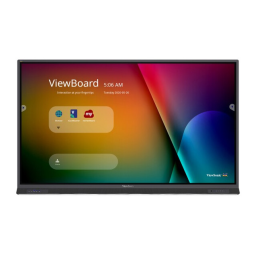 ViewSonic IFP7552 DIGITAL SIGNAGE Mode d'emploi | Fixfr