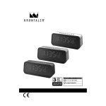 Krontaler GT-RAC-21 Radio alarm clock Manuel utilisateur