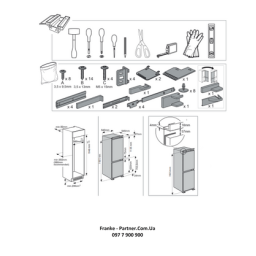 Franke FCB 360 TNF NE E Fridge/freezer combination Manuel utilisateur | Fixfr