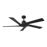 Monte Carlo 5ASPR56MBK Aspen 56 in. Indoor/Outdoor Midnight Black Ceiling Fan Mode d'emploi