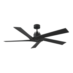 Monte Carlo 5ASPR56MBK Aspen 56 in. Indoor/Outdoor Midnight Black Ceiling Fan Mode d'emploi | Fixfr