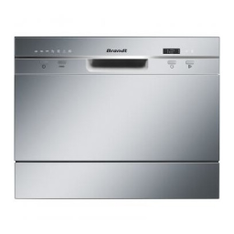 Brandt DFC6519S Compact dishwasher Manuel utilisateur | Fixfr