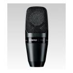 Shure PGA27 Large Diaphragm Side-Address Cardioid Condenser Microphone Mode d'emploi