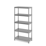 Form Etag&egrave;re plastique gris 5 tablettes Major L.90 x H.182 x P.45 cm Mode d'emploi