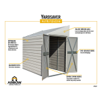 Arrow Storage Products HM10667 Hamlet 10 ft. x 6 ft. Steel Storage Shed Manuel utilisateur