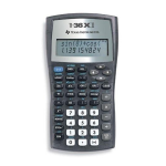 Texas Instruments TI-36X II Manuel utilisateur