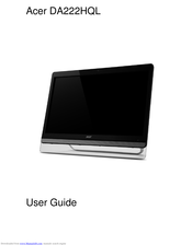 Acer DA221HQL Monitor Manuel utilisateur | Fixfr