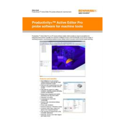 Renishaw Productivity+™ Active Editor Pro probing software Manuel utilisateur | Fixfr